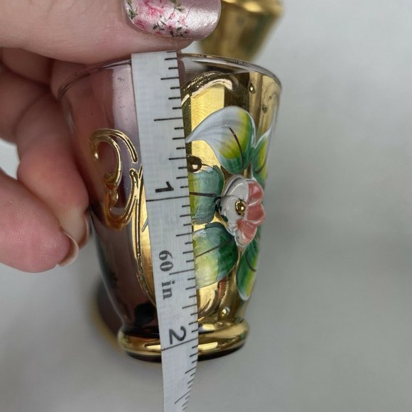 Czech Purple Bohemian Glass AMETHYST Decanter - Picture 8 of 12